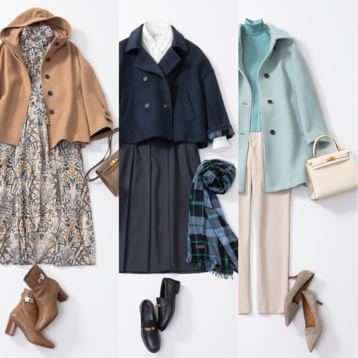 【24 Fall & Winter Styling by 冨張 愛 #03】
初冬まで活躍!今すぐ着られる定番の人気アウター3選